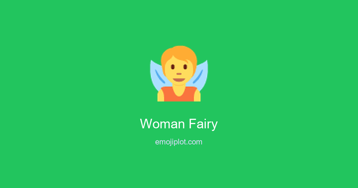 Woman Fairy Emoji