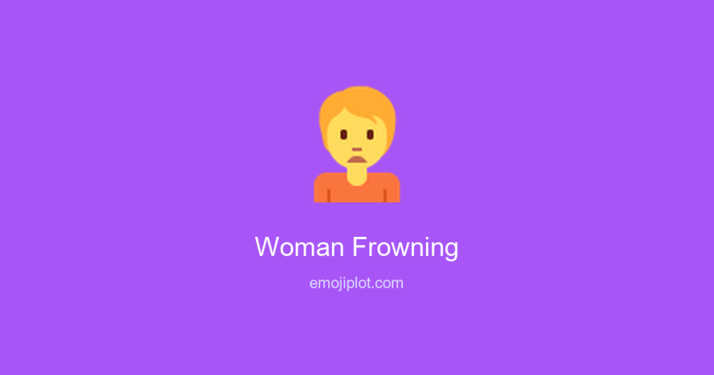 Woman Frowning Emoji