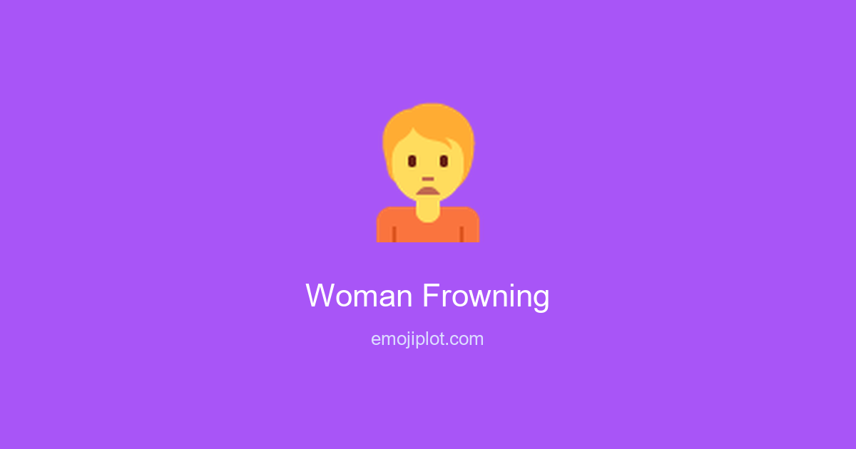Woman Frowning Emoji