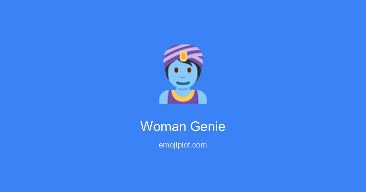 Woman Genie Emoji
