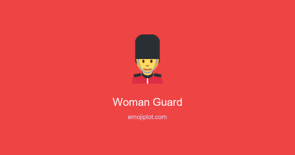 Woman Guard Emoji