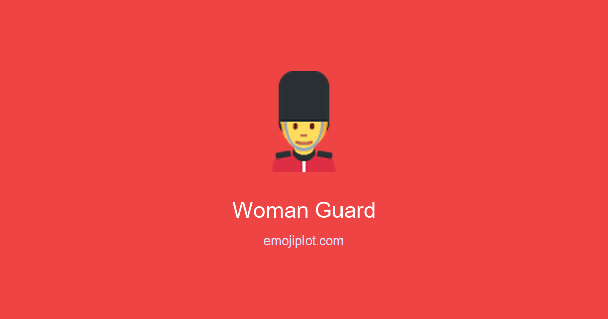Woman Guard Emoji