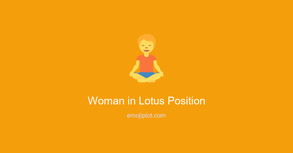 Woman in Lotus Position Emoji
