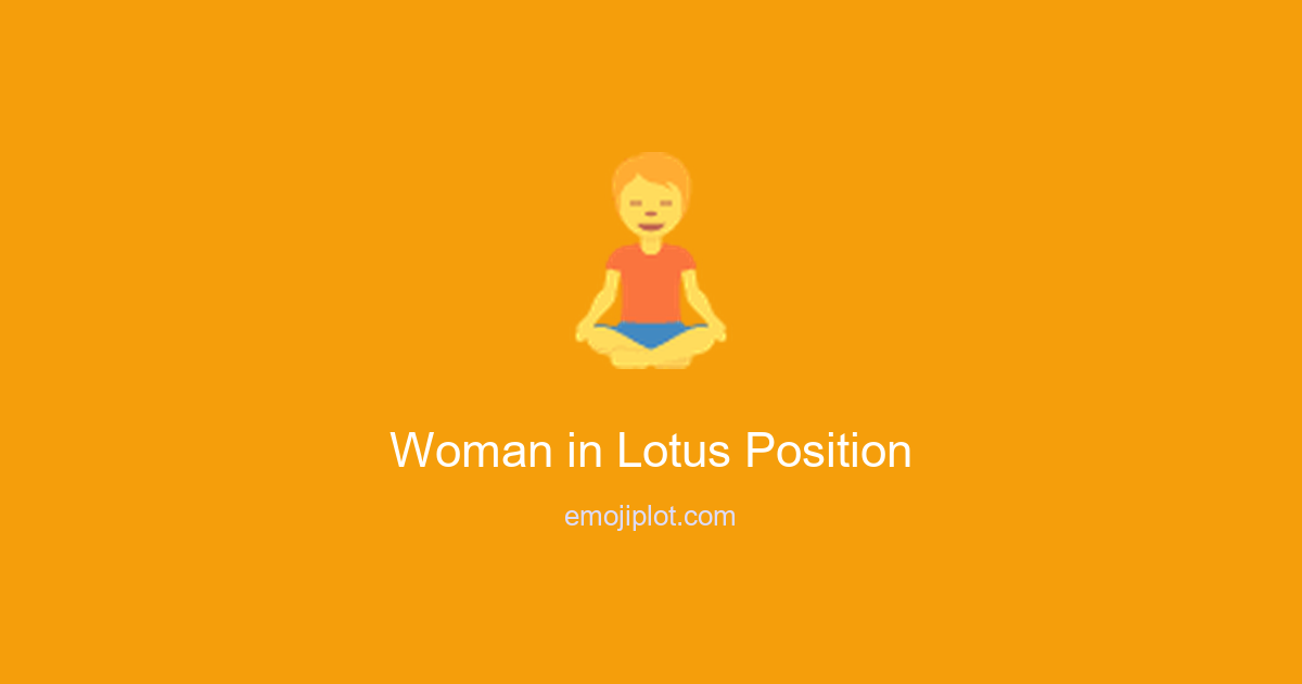 Woman in Lotus Position Emoji