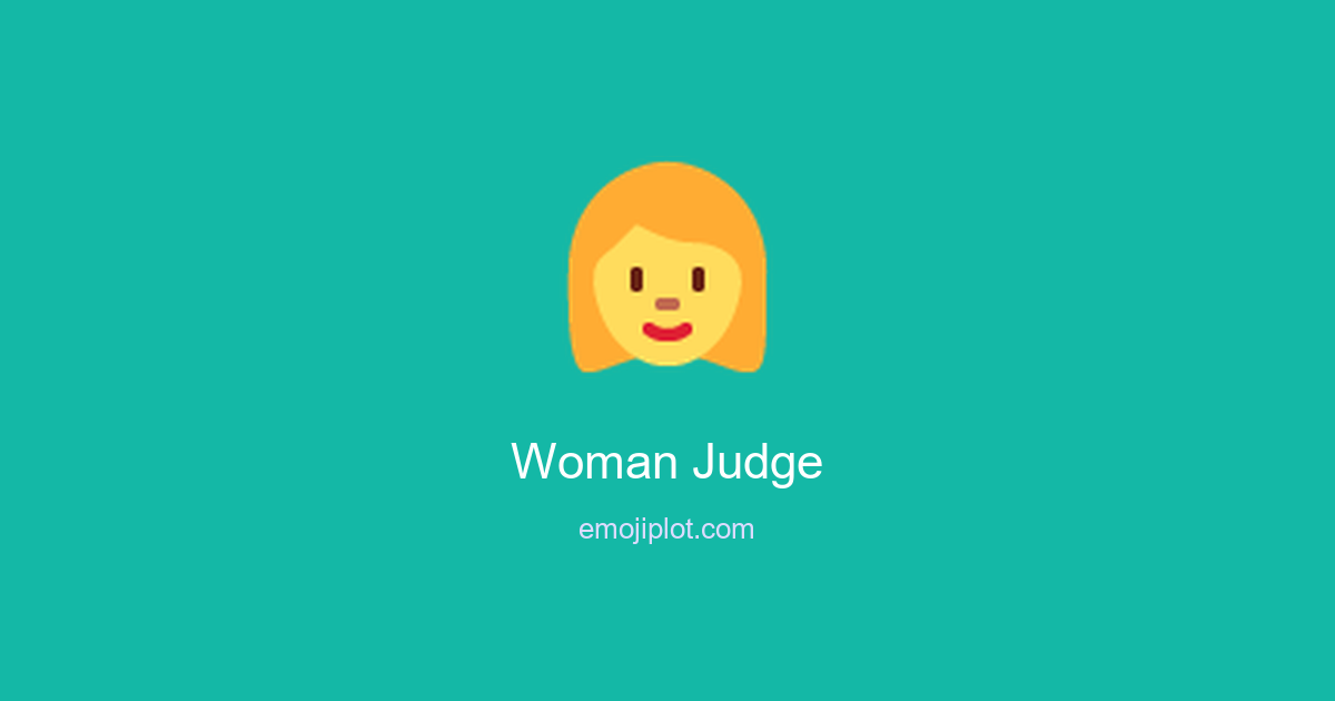 Woman Judge Emoji