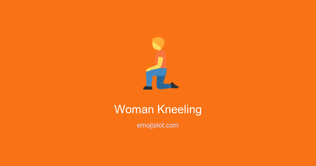 Woman Kneeling Emoji