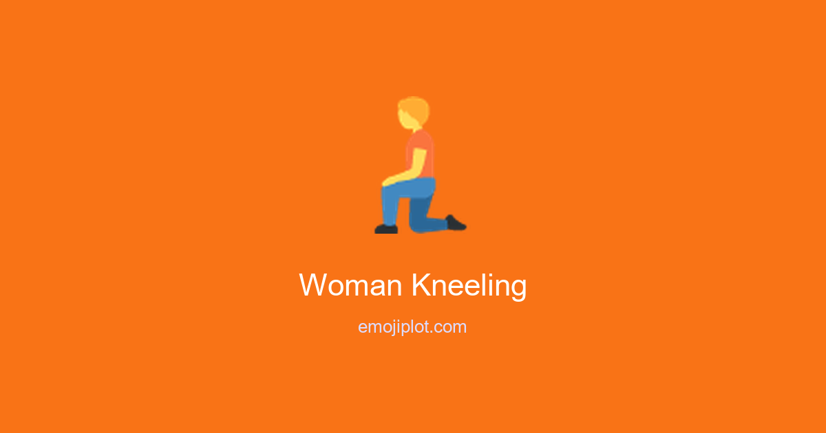 Woman Kneeling Emoji