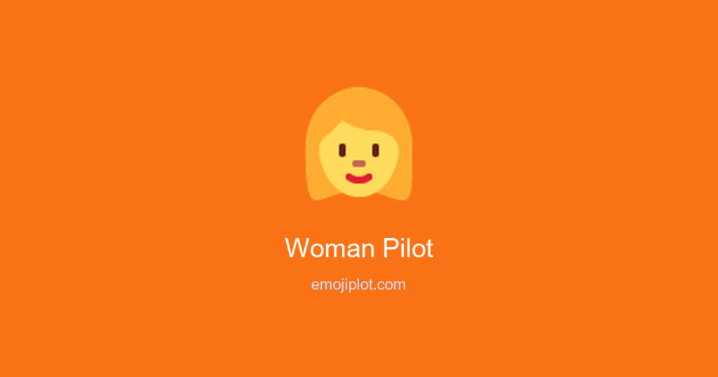Woman Pilot Emoji