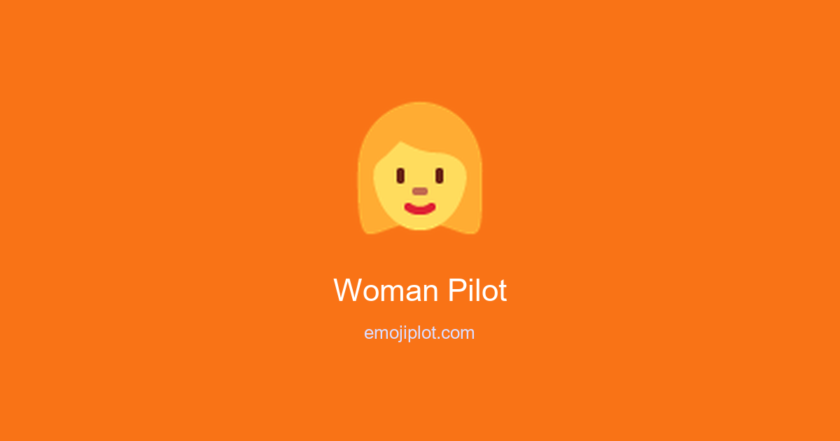 Woman Pilot Emoji