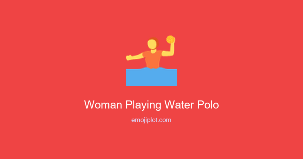 Woman Playing Water Polo Emoji