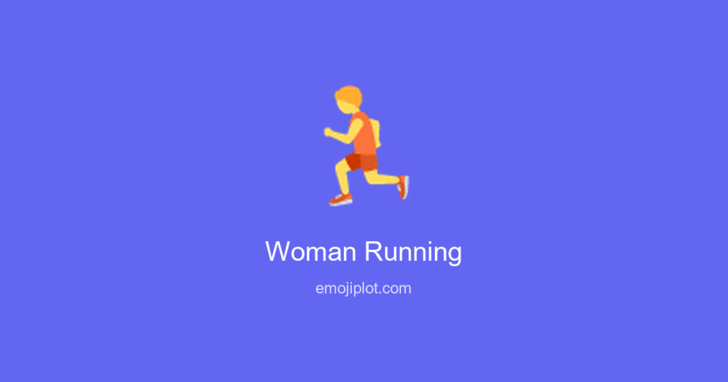 Woman Running Emoji