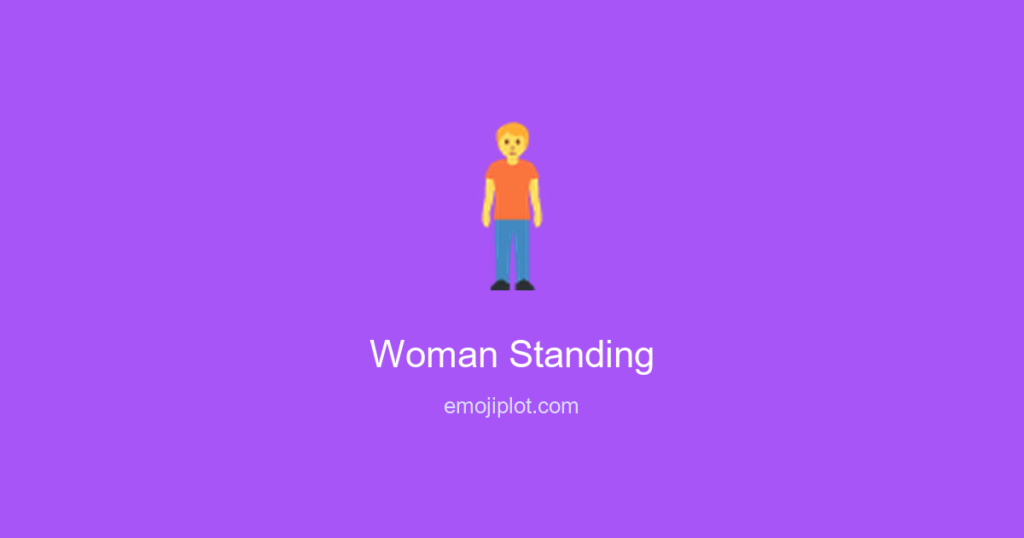 Woman Standing Emoji