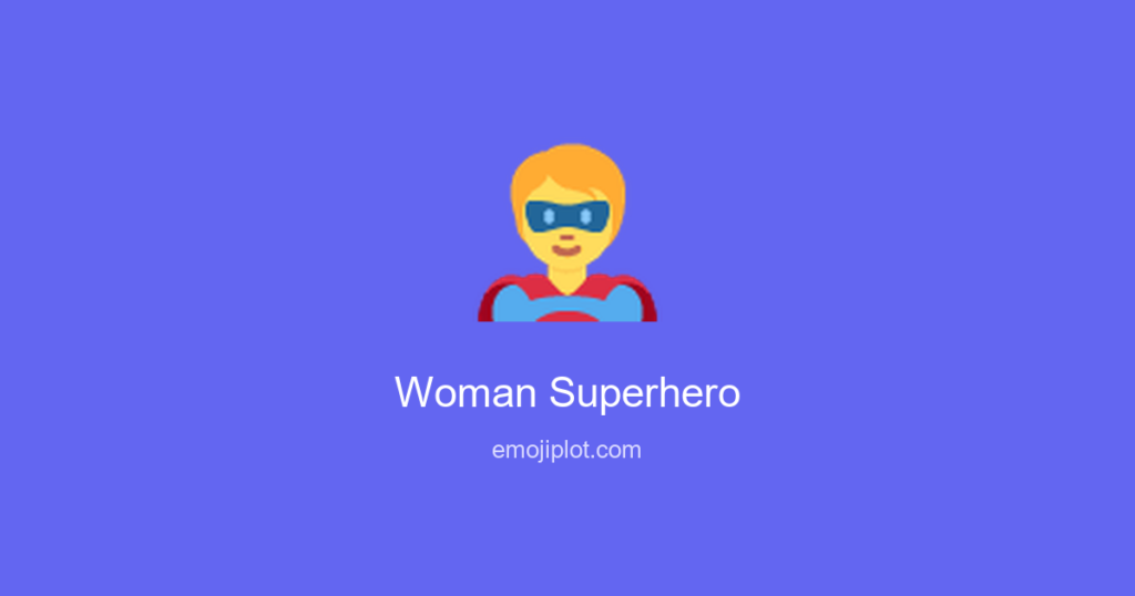 Woman Superhero Emoji