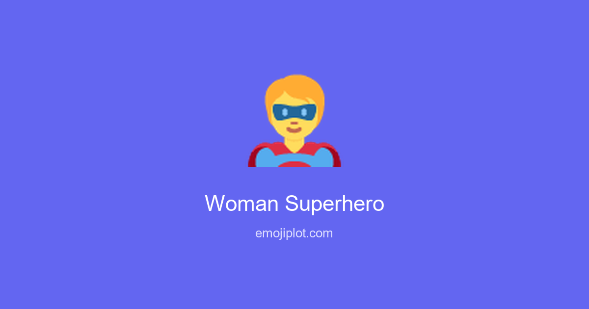 Woman Superhero Emoji