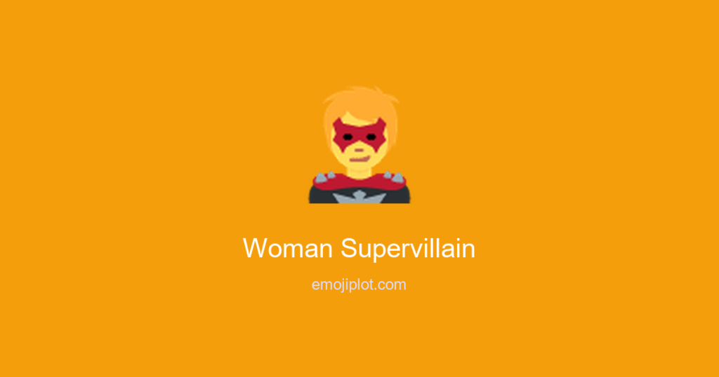 Woman Supervillain Emoji