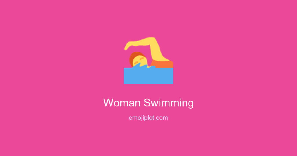 Woman Swimming Emoji