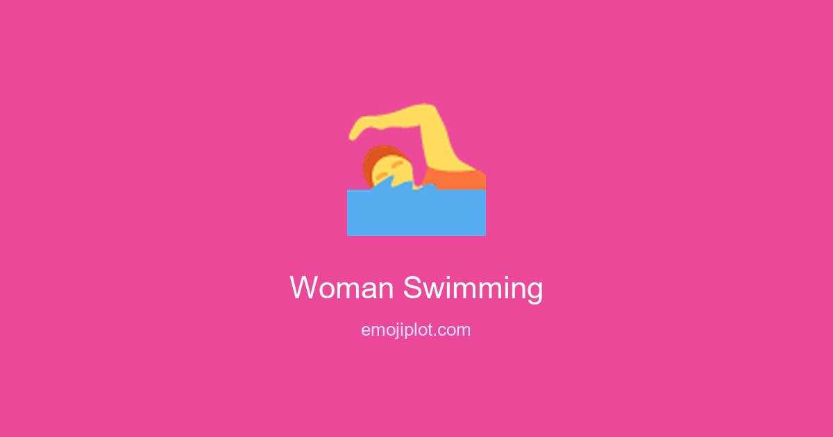 Woman Swimming Emoji