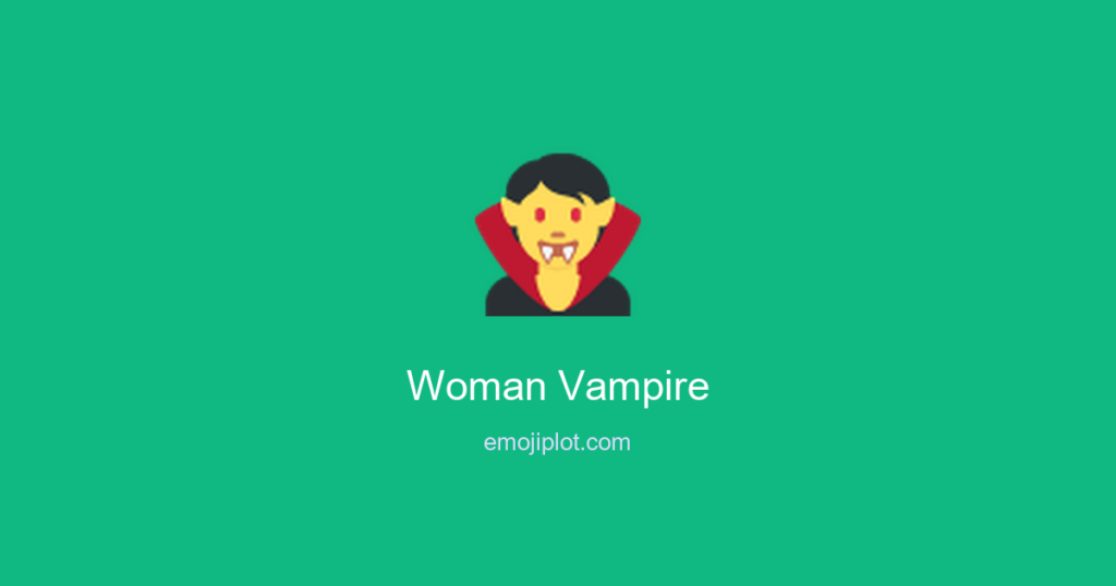 Woman Vampire Emoji