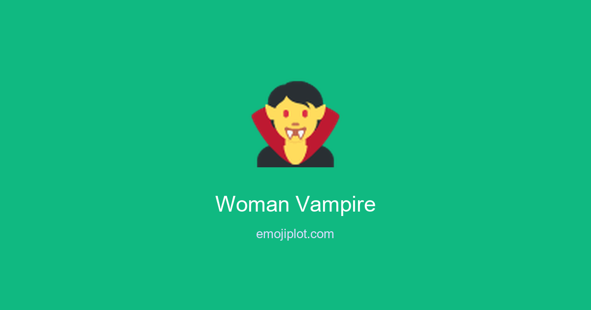 Woman Vampire Emoji