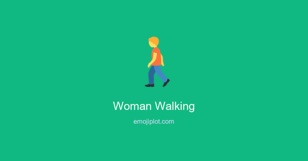 Woman Walking Emoji