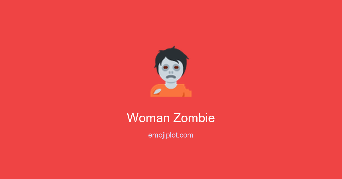 Woman Zombie Emoji