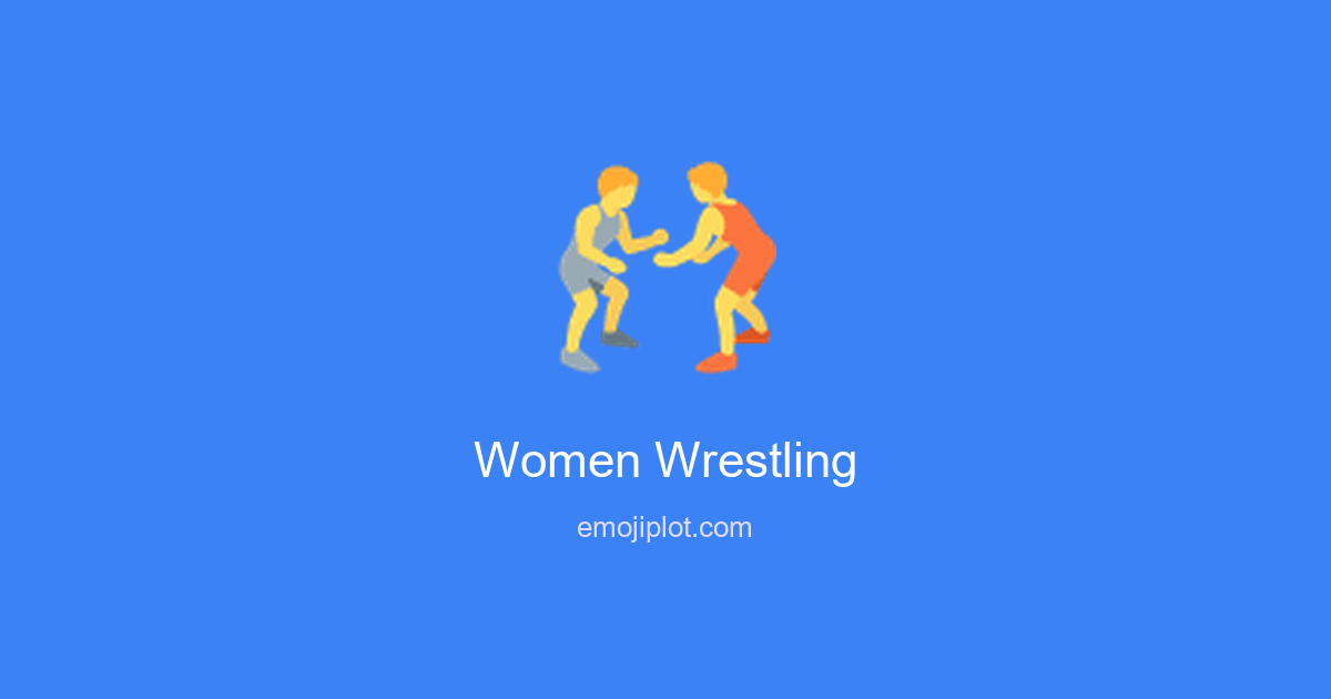 Women Wrestling Emoji